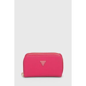 Peňaženka + kľúčenka Guess dámska, ružová farba, GFBOXW P4302