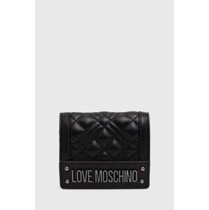 Peňaženka Love Moschino dámska, čierna farba, JC5601PP1LLA0000