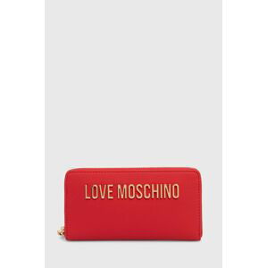 Peňaženka Love Moschino dámska, červená farba, JC5611PP1LKD0000