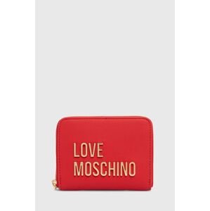 Peňaženka Love Moschino dámska, červená farba, JC5613PP1LKD0000