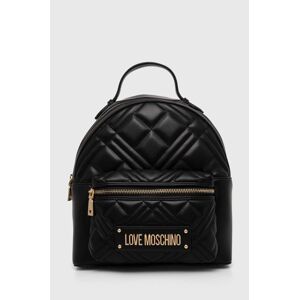 Ruksak Love Moschino dámsky, čierna farba, malý, jednofarebný, JC4148PP1LLA0000