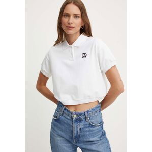 Polo tričko Dkny dámske, béžová farba, D2B4A108