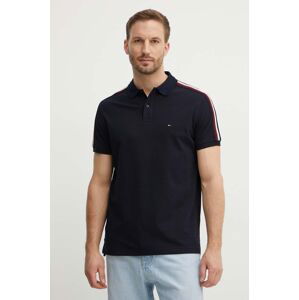 Polo tričko Tommy Hilfiger pánske, tmavomodrá farba, s nášivkou, MW0MW35616