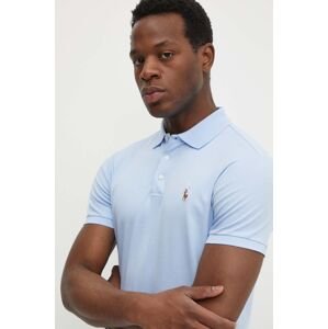 Bavlnené polo tričko Polo Ralph Lauren jednofarebné, 710713130