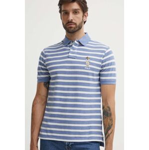 Bavlnené polo tričko Polo Ralph Lauren vzorované, 710941863