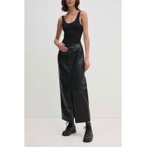 Sukňa Calvin Klein Jeans čierna farba, maxi, rovný strih, J20J223547