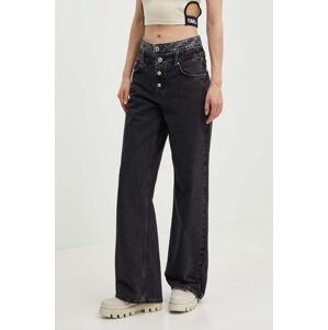 Rifle Karl Lagerfeld Jeans dámske, vysoký pás, 245J1111