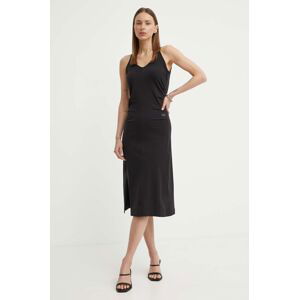 Bavlnené šaty G-Star Raw čierna farba, mini, priliehavá, D24573-B771