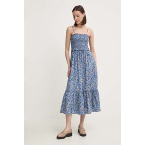 Bavlnené šaty Pepe Jeans MARIELA midi, áčkový strih, PL953582