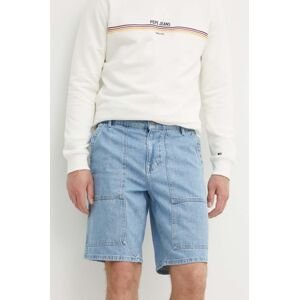 Rifľové krátke nohavice Pepe Jeans RELAXED SHORT UTILITY pánske, PM801109
