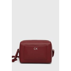 Kabelka Calvin Klein bordová farba, K60K612274