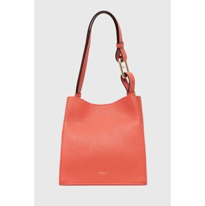 Kožená kabelka Furla oranžová farba, WB01373 HSF000 3231S