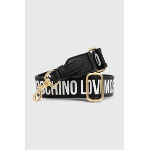 Popruh ku kabelke Love Moschino čierna farba, JC6404PP1LLV100A