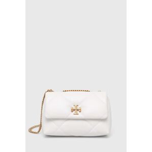 Kožená kabelka Tory Burch Kira Diamond Quilt Small biela farba, 154706.100