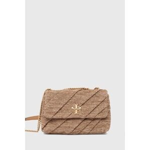 Kabelka Tory Burch Kira Draped Raffia Small béžová farba, 154828.211