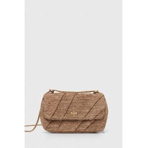 Kabelka Tory Burch Kira Draped Raffia Mini béžová farba, 154829.211