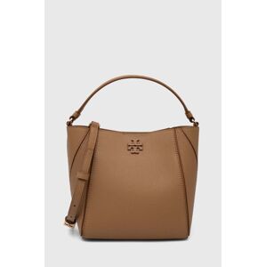 Kožená kabelka Tory Burch McGraw Small hnedá farba, 158500.227