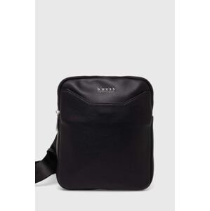 Malá taška Guess MESTRE čierna farba, HMMETU P4223