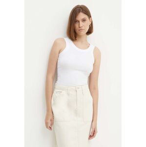 Top Calvin Klein dámsky, biela farba, K20K207190