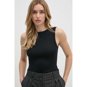 Top Calvin Klein dámske, čierna farba, K20K207256