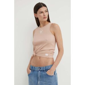 Bavlnený top G-Star Raw ružová farba, D24645-5268