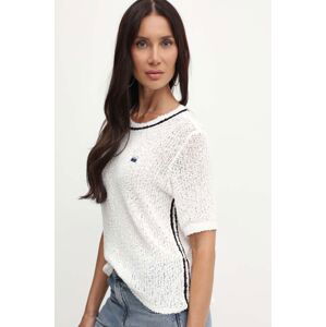 Sveter Miss Sixty 6L2RJ0860000 RJ0860  KNIT PULLOVER dámsky, biela farba, 6L2RJ0860000