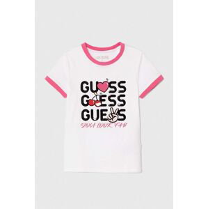 Detské tričko Guess biela farba, J4YI08 K6YW4