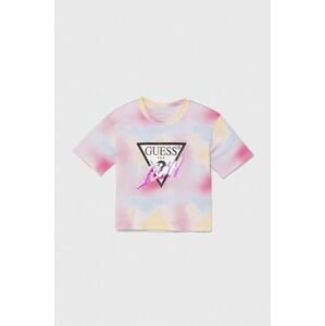 Detské tričko Guess ružová farba, J4YI09 K6YW3