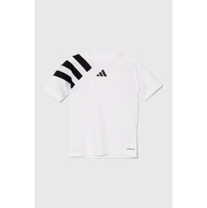 Detské tričko adidas Performance FORTORE23 JSY Y biela farba, vzorované, IK5742