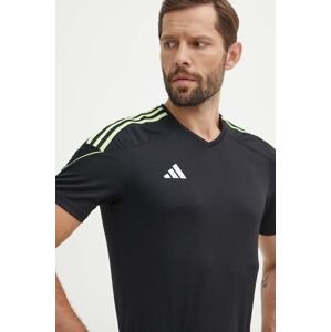 Tréningové tričko adidas Performance Tiro 23 League čierna farba, s nášivkou, IN8165