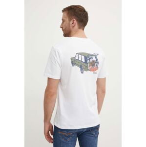 Bavlnené tričko Pepe Jeans ARMIND pánske, biela farba, s potlačou, PM509642