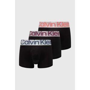 Boxerky Calvin Klein Underwear 3-pak pánske, čierna farba, 000NB3074A