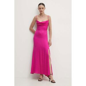 Šaty Answear Lab ružová farba, maxi, priliehavá