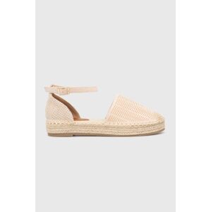 Espadrilky Answear Lab béžová farba, na platforme