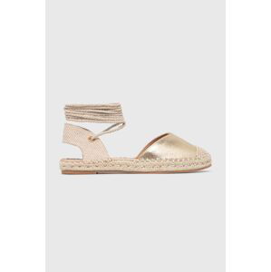 Espadrilky Answear Lab zlatá farba