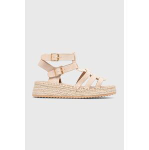 Espadrilky Answear Lab béžová farba, na platforme