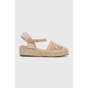 Espadrilky Answear Lab béžová farba, na kline