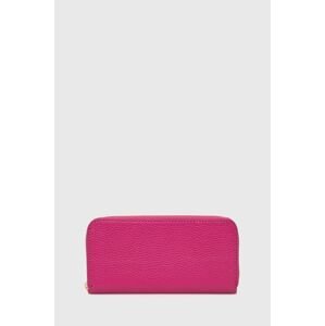 Kožená peňaženka Answear Lab dámsky, ružová farba