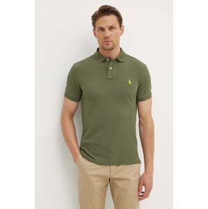 Bavlnené polo tričko Polo Ralph Lauren jednofarebné, 710536856