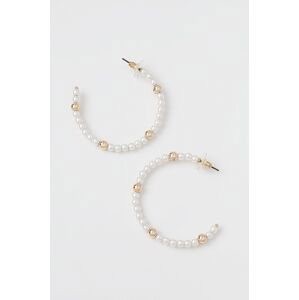 Náušnice Dkny PE 40MM PEARL HOOP 04G00569