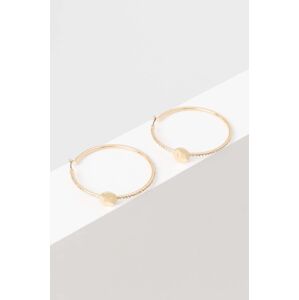 Náušnice Dkny PE 50MM LOGO HOOP 04G00573