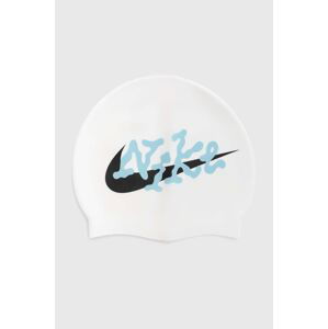 Plavecká čiapka Nike biela farba