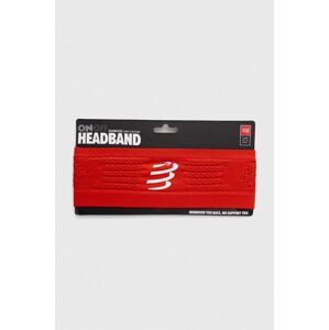 Čelenka Compressport Headband On/Off červená farba, XBNU3903