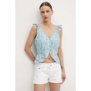 Bavlnený top Pepe Jeans EMILIA vzorovaná, PL304799