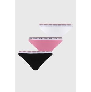 Nohavičky Moschino Underwear 3-pak ružová farba, 241V6A23044402