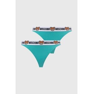 Tangá Moschino Underwear 2-pak zelená farba, 13854402