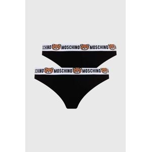 Nohavičky Moschino Underwear 2-pak čierna farba, 13864402