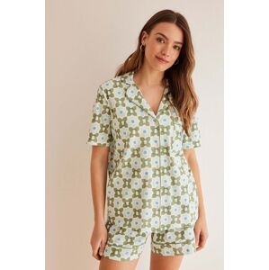 Bavlnené pyžamo women'secret Miffy zelená farba, bavlnená, 3137646