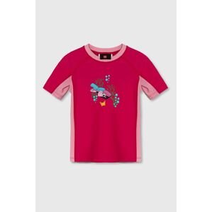 Detské plavkové tričko Lego ružová farba