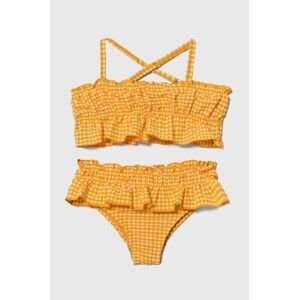 Dvojdielne plavky pre bábätká zippy oranžová farba